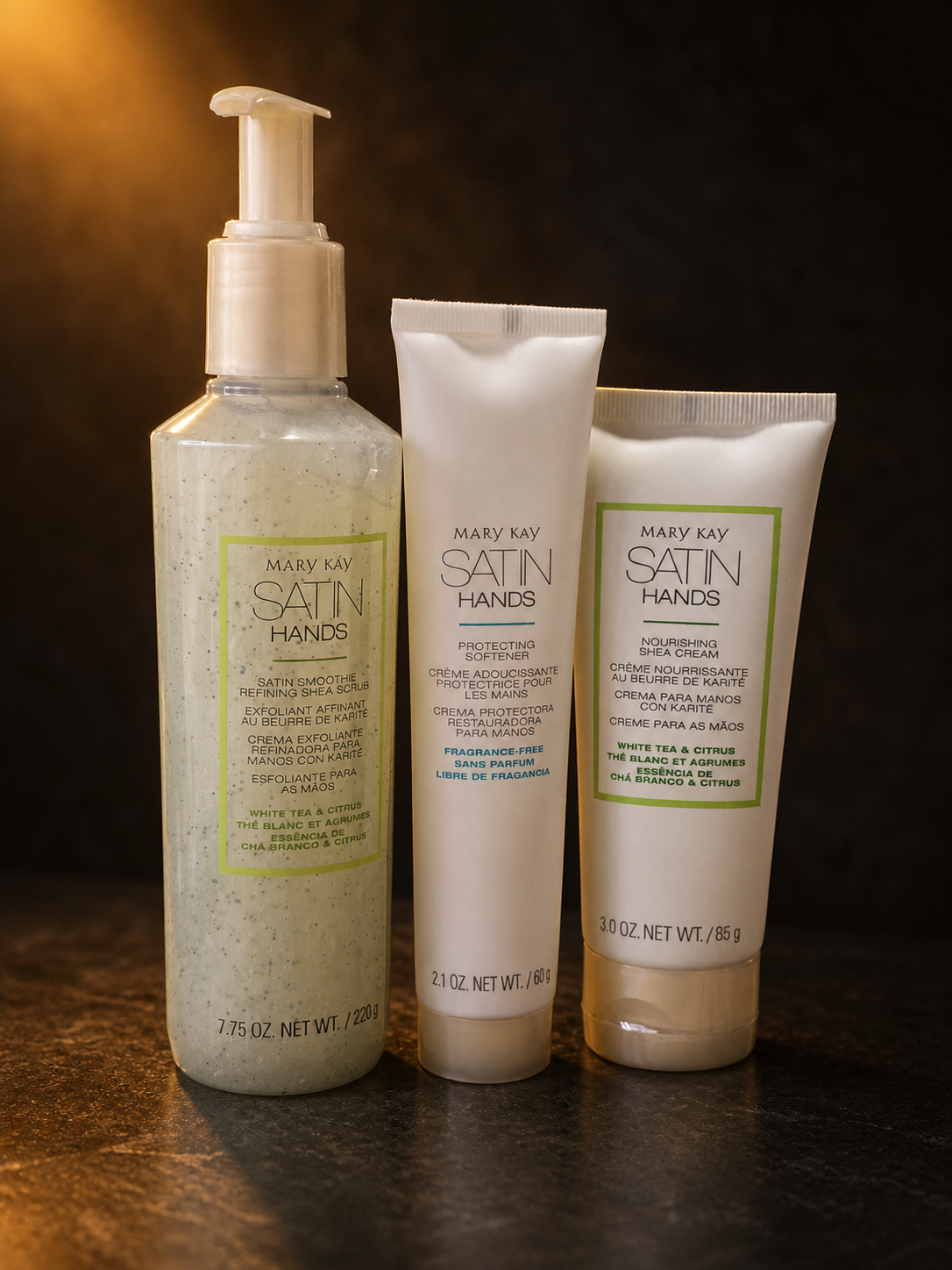Set Manos de Seda Satin Hands Té Blanco y Cítricos